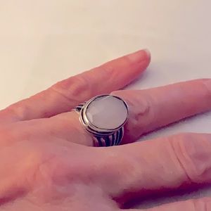 Silpada rose quartz ring